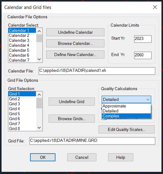 Calendar and Grid