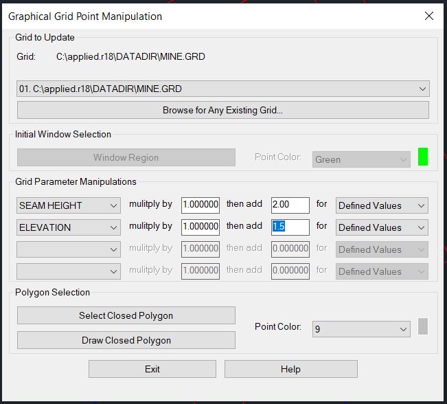 Graphical Point Change