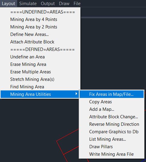 Layout Menu